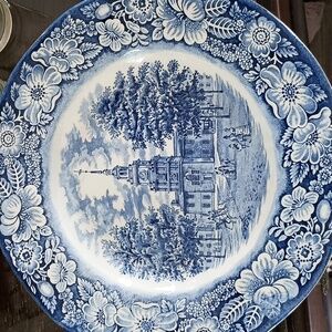 Liberty blue engraved historic plates